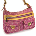 LOUIS VUITTON BAGGY PM DENIM SHOULDER BAG