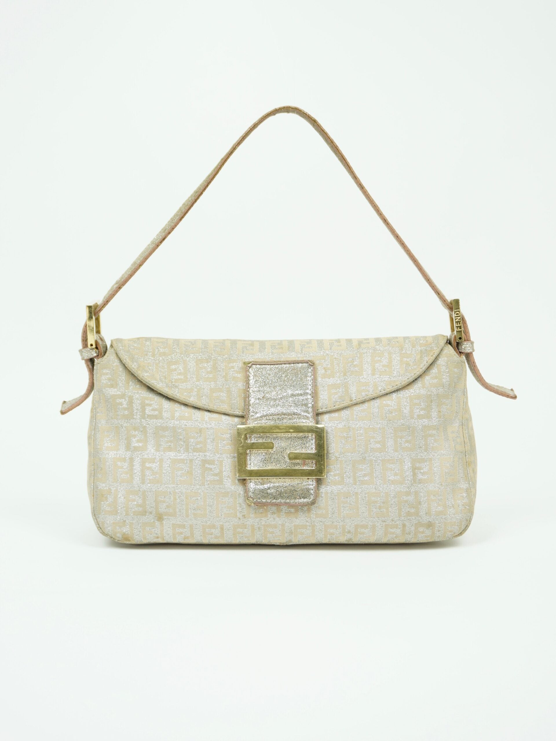 FENDI MONOGRAM SHIMMER BAGUETTE