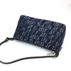 FENDI ZUCCA DENIM SHOULDER BAG