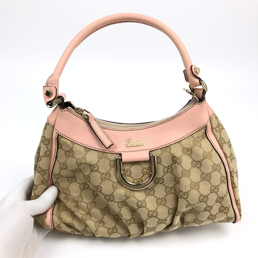 GUCCI ABBEY MONOGRAM SHOULDER BAG