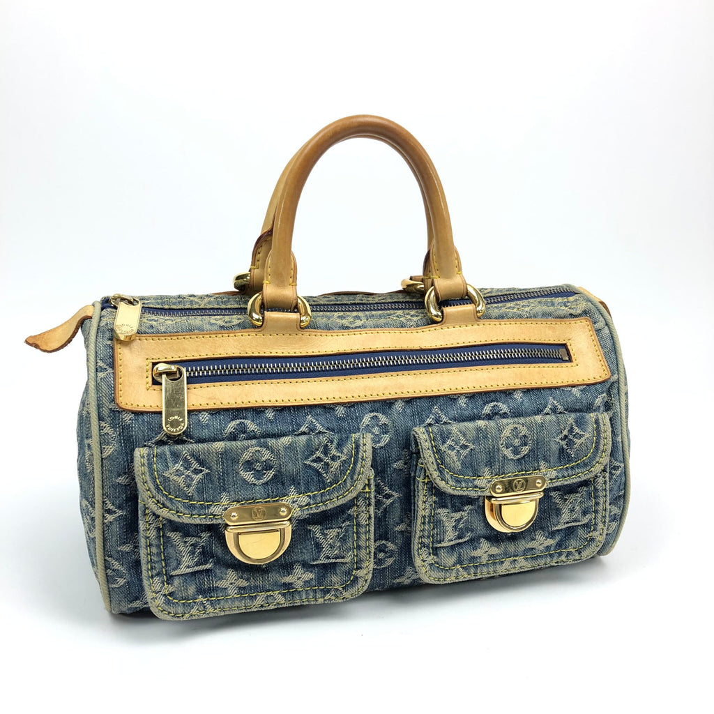 LOUIS VUITTON NEO SPEEDY DENIM BAG