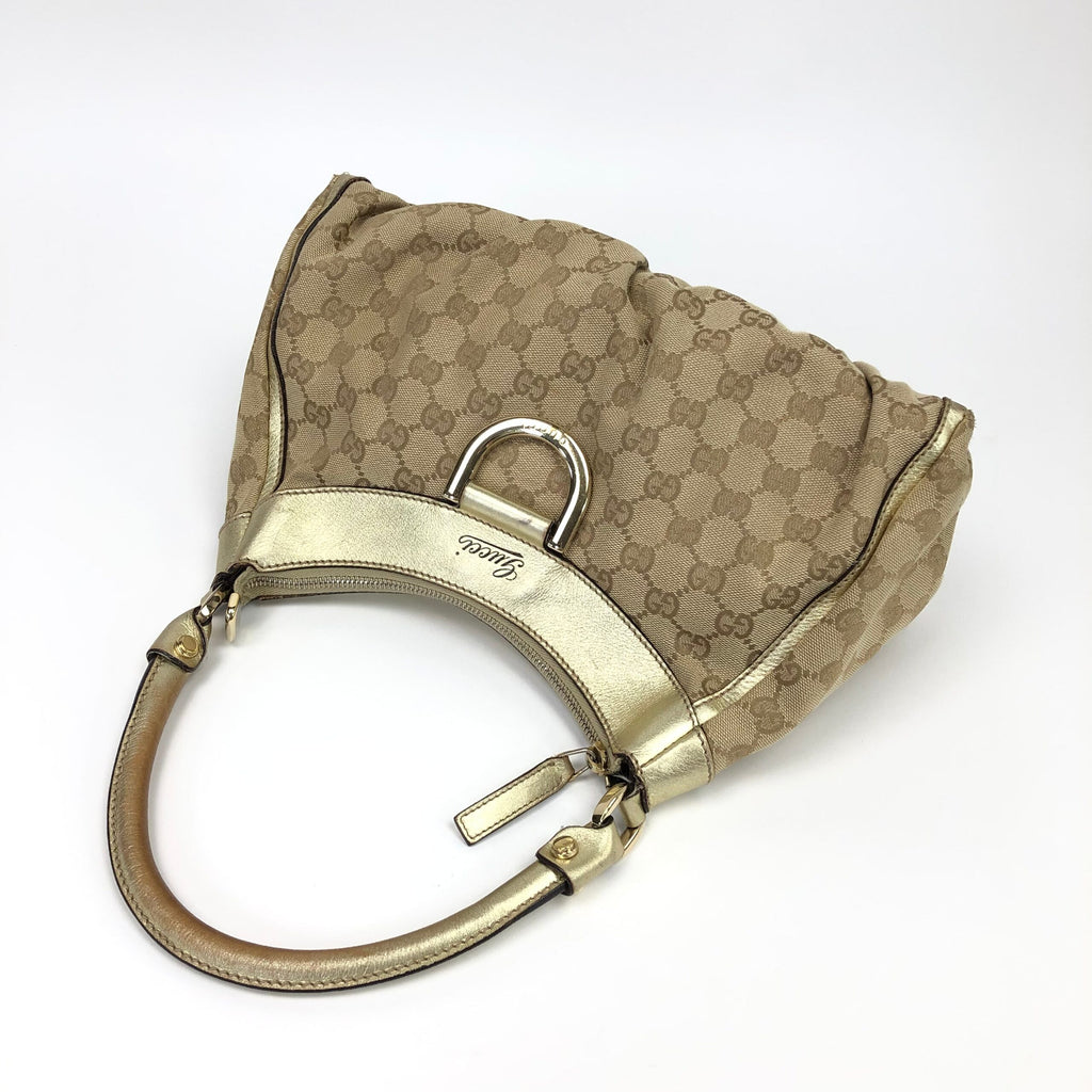 GUCCI ABBEY MONOGRAM SHOULDER BAG