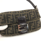 FENDI CASHMERE WOOL BAGUETTE SHOULDER BAG