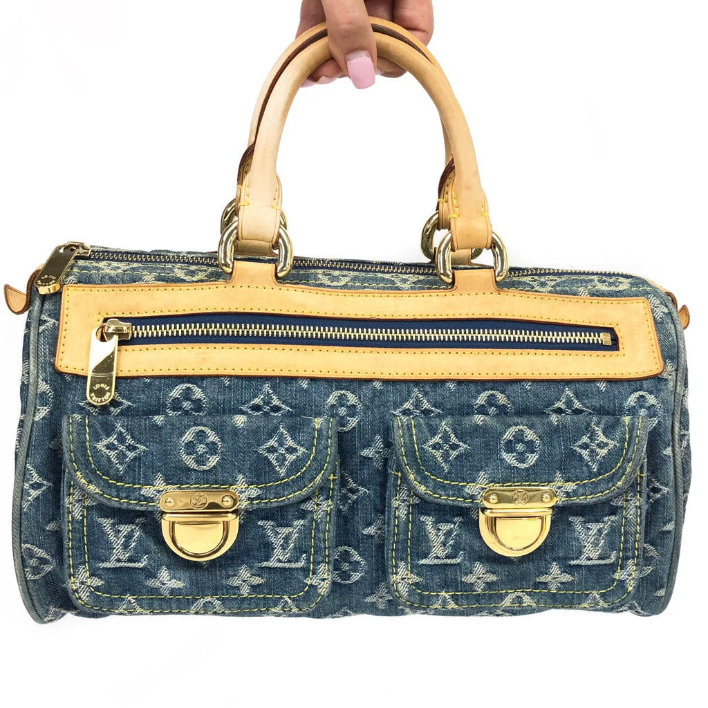 LOUIS VUITTON NEO SPEEDY DENIM BAG