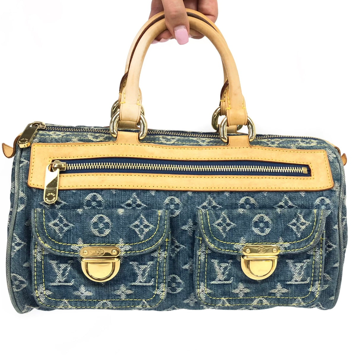 LOUIS VUITTON NEO SPEEDY DENIM BAG