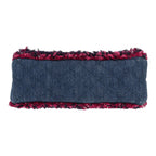 Chanel 2.55 handbag in blue denim and pink tweed - DETAIL 1