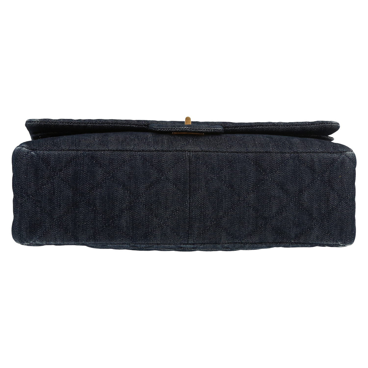 Chanel 2.55 handbag in blue denim canvas - DETAIL 1