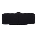 Chanel 2.55 large model handbag in navy blue quilted canvas - DETAIL 1