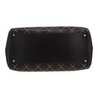 Chanel Boston handbag in black leather - DETAIL 1