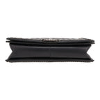 Chanel Boy large model shoulder bag in black quilted leather - DETAIL 1