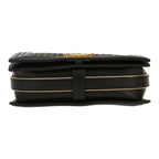 Chanel Boy shoulder bag in black and gold braided leather - DETAIL 1