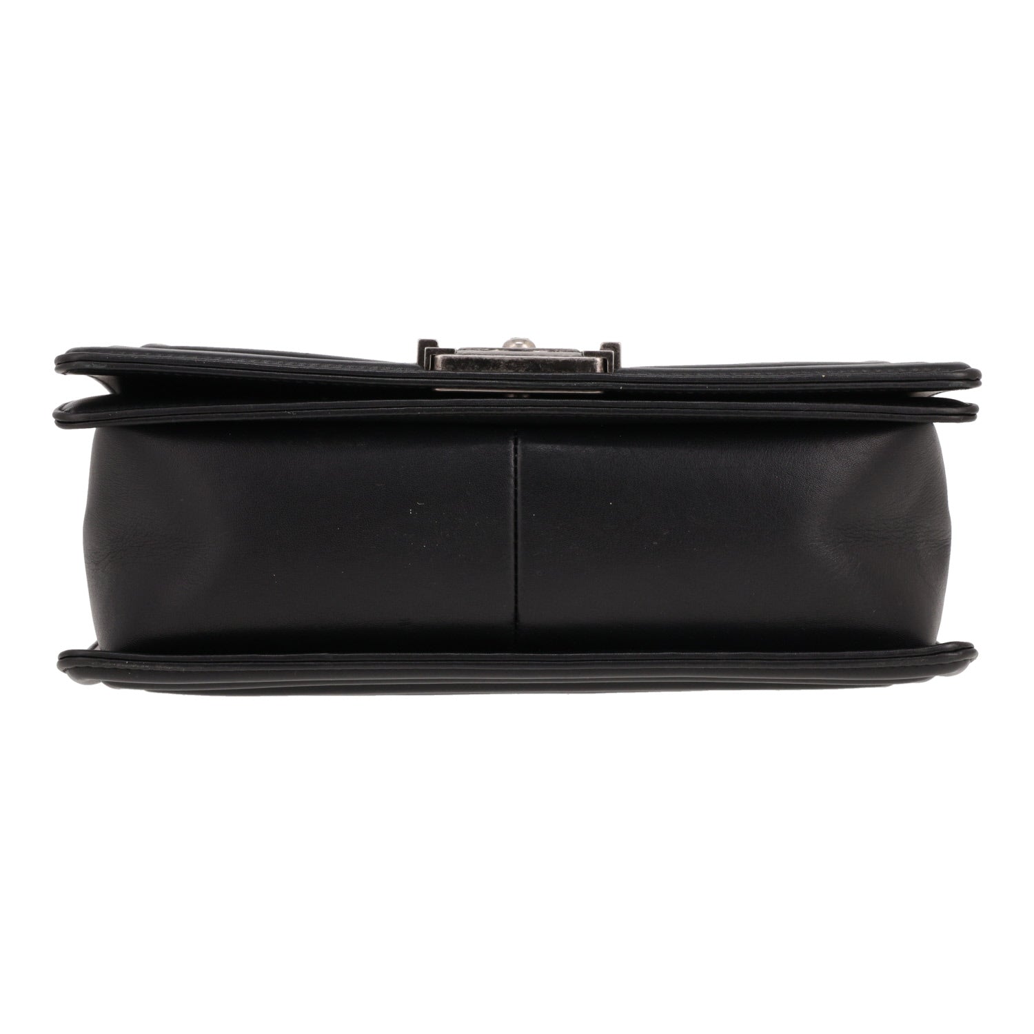 Chanel Boy shoulder bag in black leather - DETAIL 1