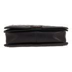 Chanel Boy large model shoulder bag in black leather - DETAIL 1