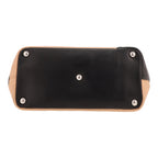 Chanel Cambon shopping bag in beige and black quilted leather - DETAIL 1