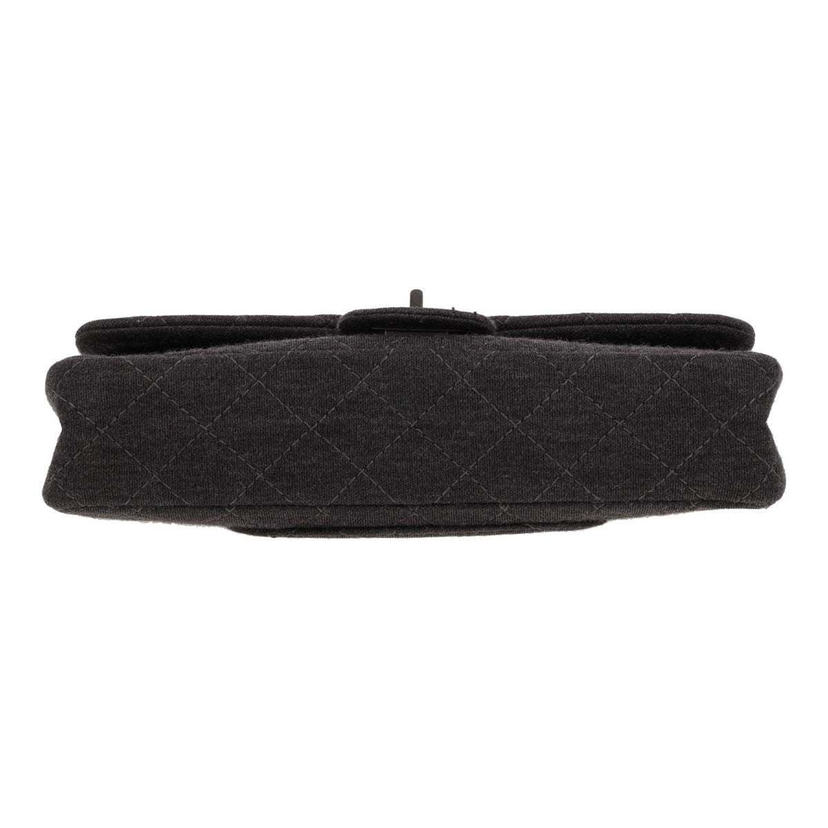 Chanel 2.55 Baguette small model handbag in grey jersey - DETAIL 1