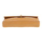 Chanel Choco bar handbag in beige quilted leather - DETAIL 1