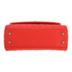 Chanel Coco Handle shoulder bag in red chevron quilted leather - DETAIL 1