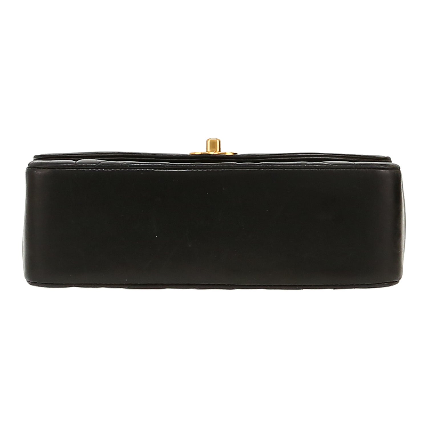Chanel Diana shoulder bag in black quilted leather - DETAIL 1