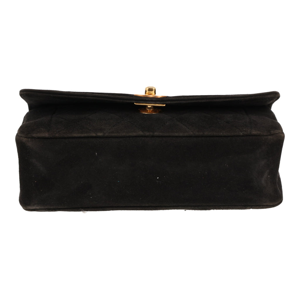 Chanel Diana shoulder bag in black Veau velours - DETAIL 1