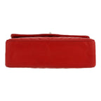 Chanel Editions Limitées shoulder bag in red chevron quilted leather - DETAIL 1