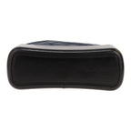 Chanel Gabrielle medium model shoulder bag in blue quilted leather and black smooth leather - DETAIL 1