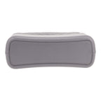 Chanel Gabrielle medium model shoulder bag in grey chevron quilted leather - DETAIL 1
