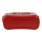 Chanel Gabrielle small model shoulder bag in red tweed and red leather - DETAIL 1