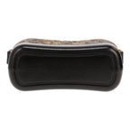 Chanel Gabrielle small shoulder bag in black and gold quilted leather and black leather - DETAIL 1