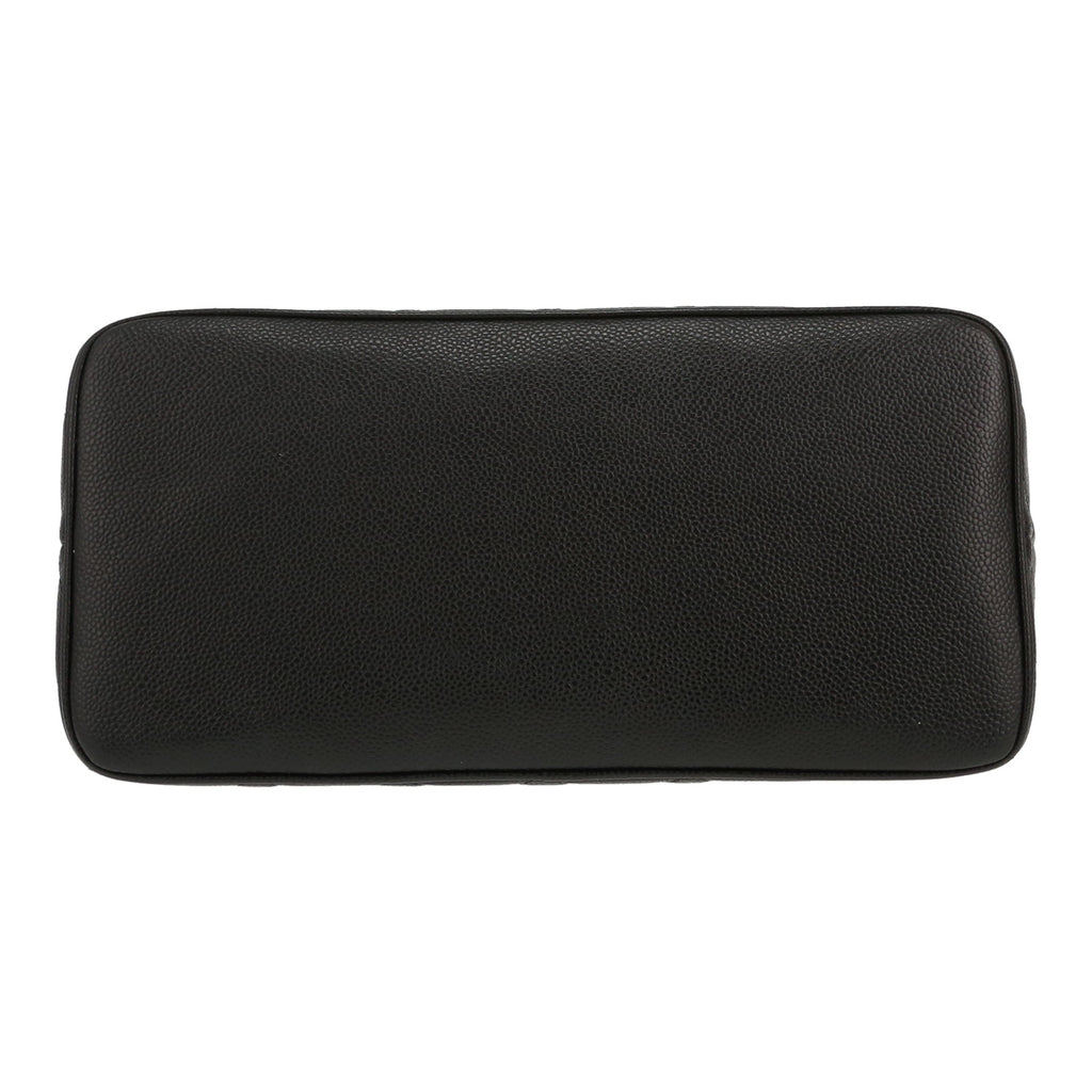 Chanel handbag Black grained leather medallion - DETAIL 1