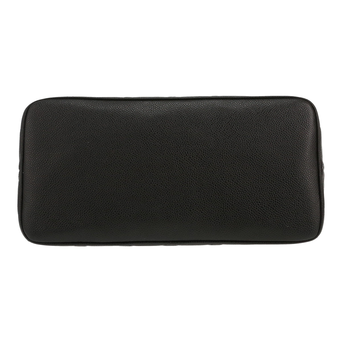 Chanel handbag Black grained leather medallion - DETAIL 1