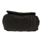 Chanel handbag in black quilted canvas - DETAIL 1