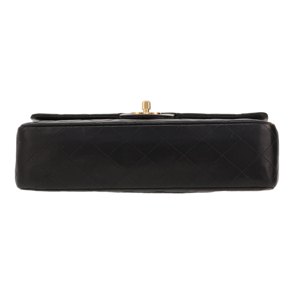 Chanel handbag in black quilted leather - DETAIL 1