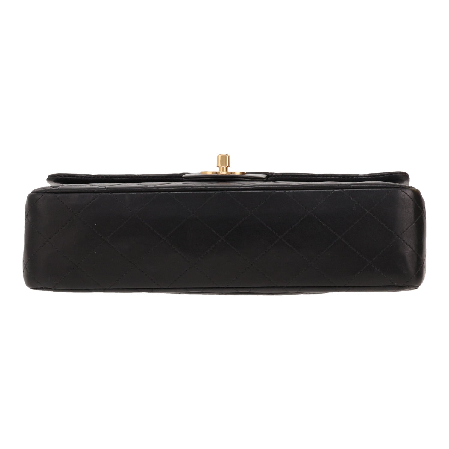 Chanel handbag in black quilted leather - DETAIL 1