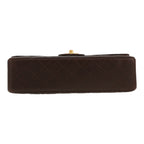 Chanel handbag in brown quilted leather - DETAIL 1