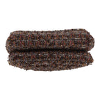 Chanel Knock on Wood shoulder bag in brown and burgundy tweed - DETAIL 1