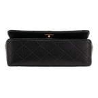Chanel Mademoiselle shoulder bag in black quilted leather - DETAIL 1