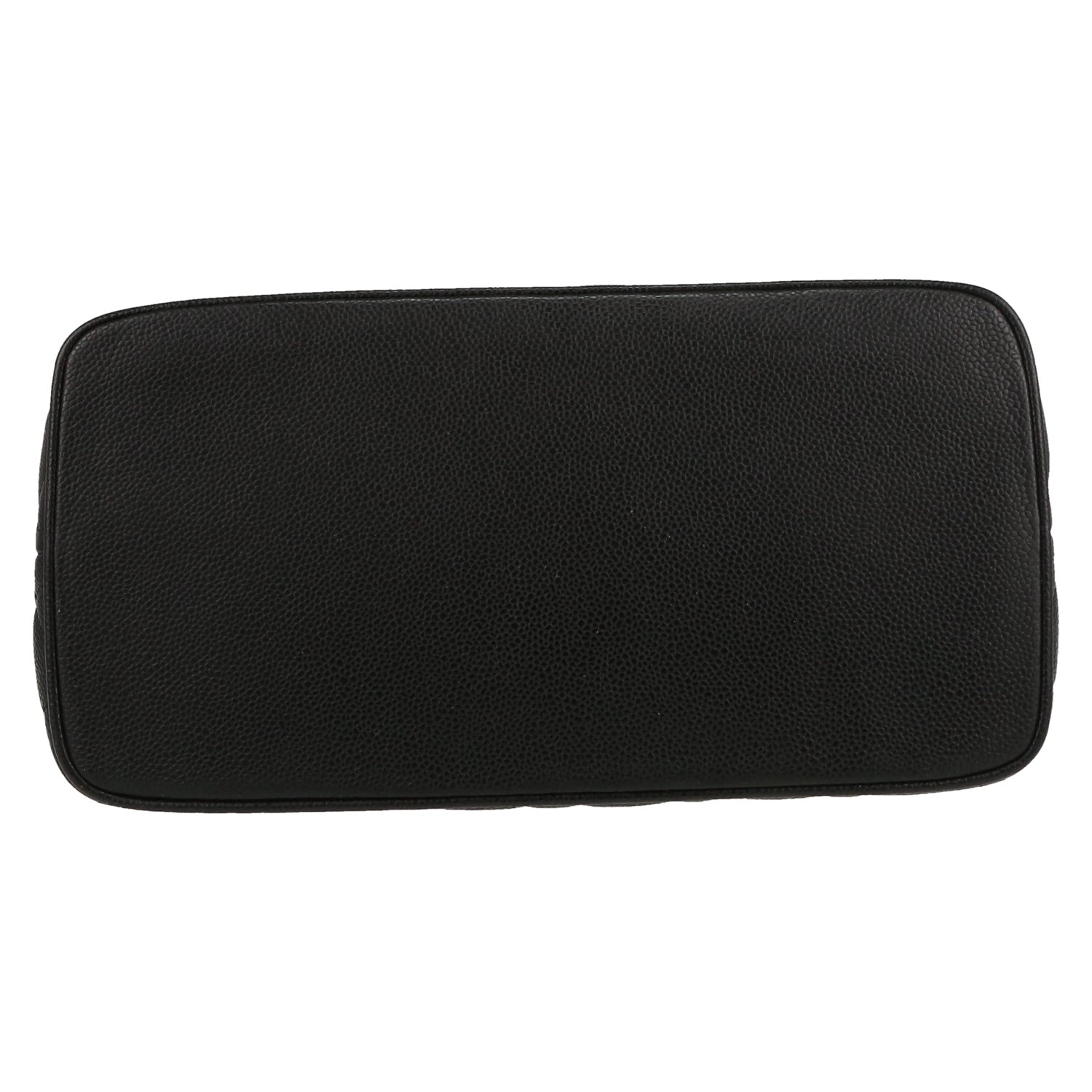 Chanel Medaillon handbag in black quilted grained leather - DETAIL 1