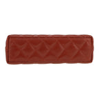 Chanel Mini Shopping handbag in cognac quilted leather - DETAIL 1