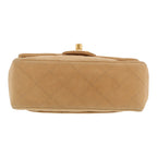 Chanel Mini Timeless shoulder bag in beige Veau velours - DETAIL 1