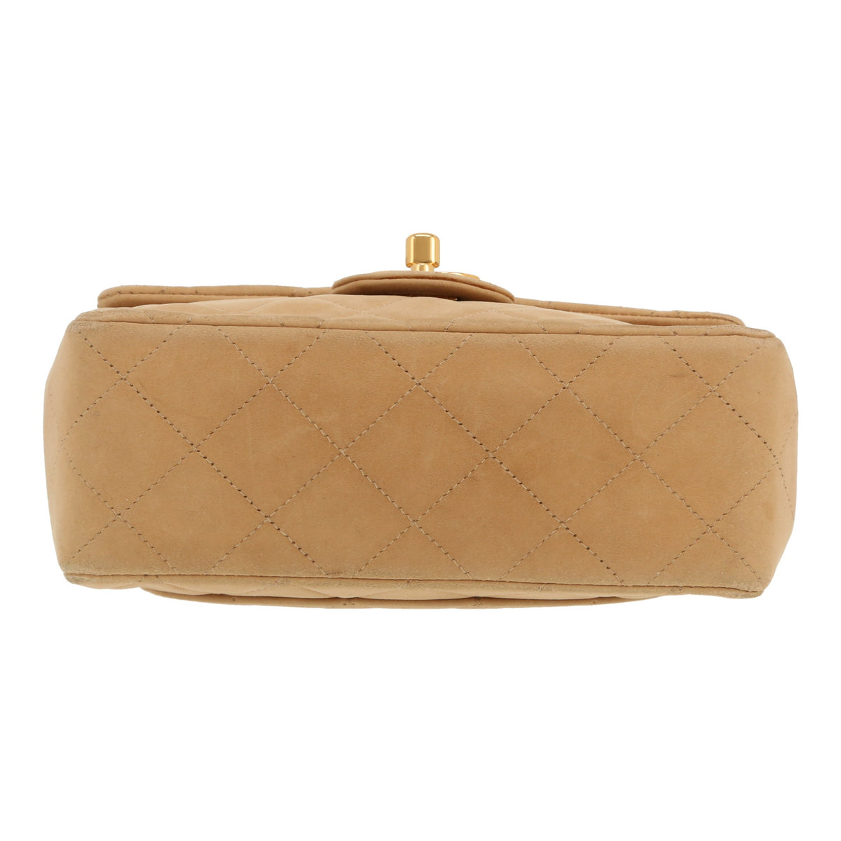 Chanel Mini Timeless shoulder bag in beige Veau velours - DETAIL 1