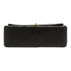 Chanel Mini Timeless shoulder bag in black quilted leather - DETAIL 1