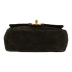 Chanel Mini Timeless shoulder bag in black doblis calfskin - DETAIL 1