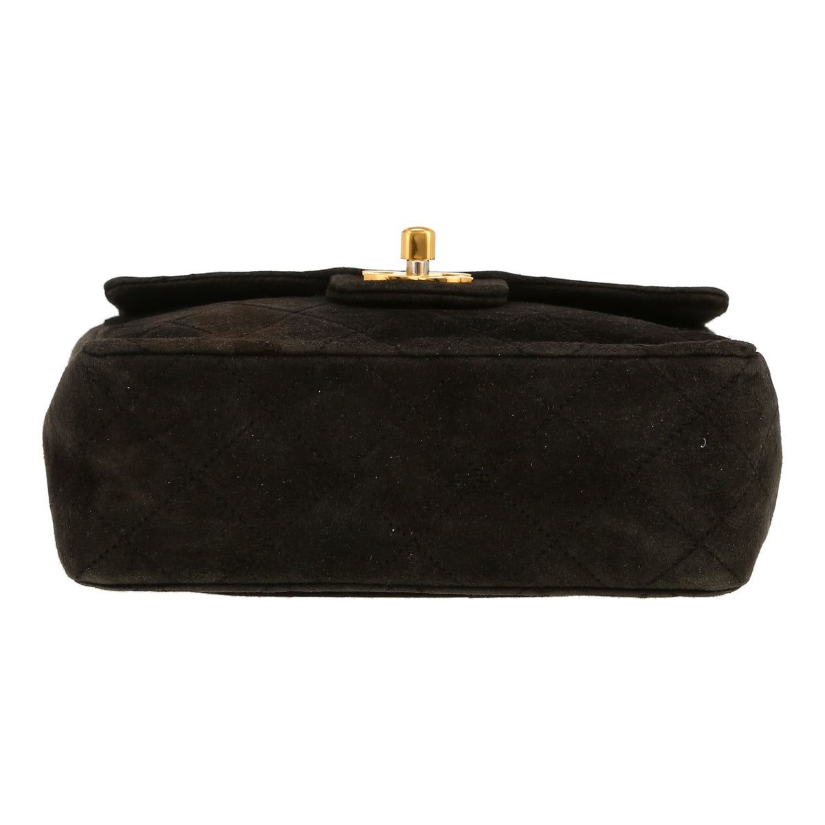 Chanel Mini Timeless shoulder bag in black doblis calfskin - DETAIL 1