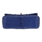 Chanel Mini Timeless shoulder bag in blue python - DETAIL 1