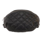 Chanel Pochette ceinture clutch-belt in black quilted leather - DETAIL 1