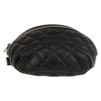 Chanel Pochette ceinture clutch-belt in black quilted leather - DETAIL 1