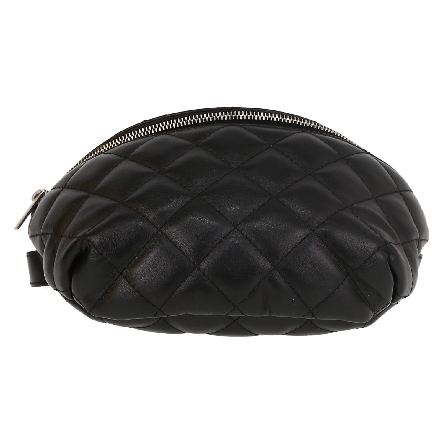 Chanel Pochette ceinture clutch-belt in black quilted leather - DETAIL 1