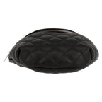 Chanel Pochette clutch-belt in black quilted leather - DETAIL 1