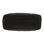 Chanel Shopping GST small model handbag in black quilted grained leather - DETAIL 1