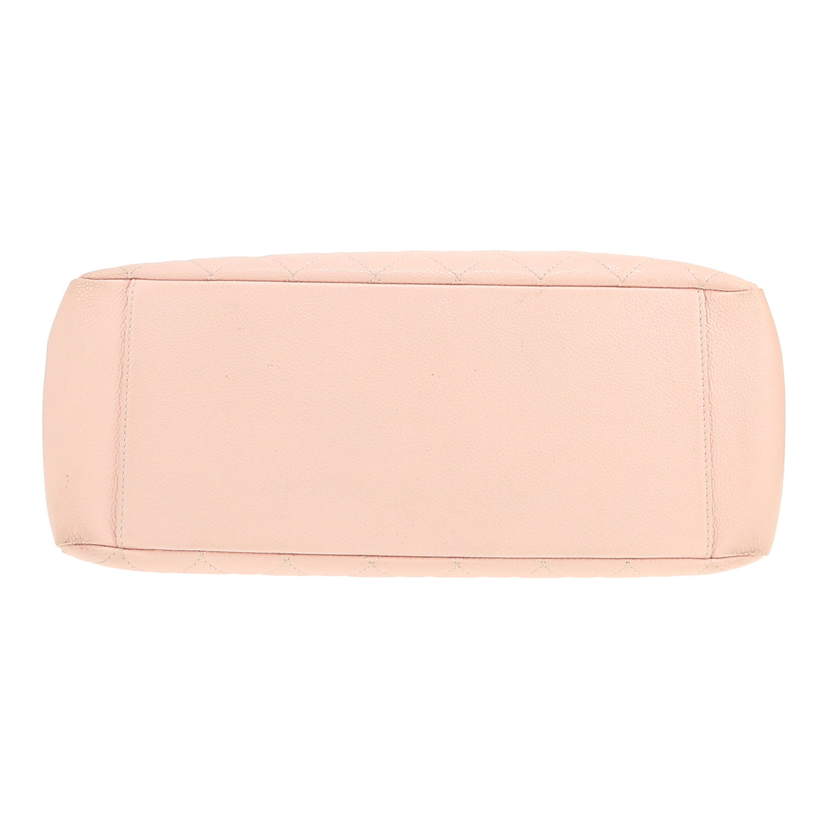 Chanel Shopping GST shopping bag in pink quilted grained leather - DETAIL 1
